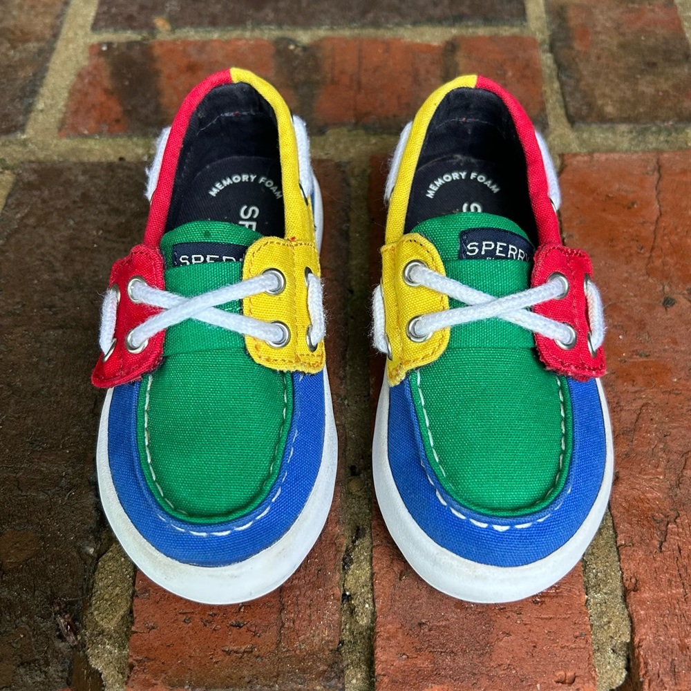 Sperry Kids Colorful Boat Shoes LIKE NEW!!